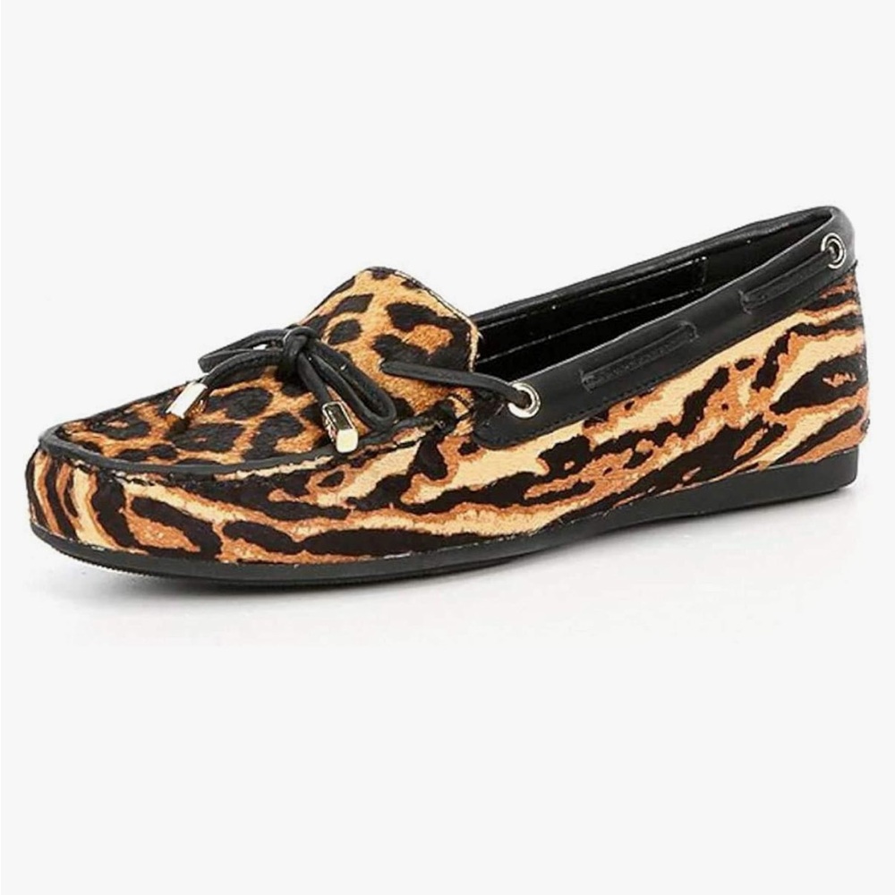 NIB Michael Kors Womens Sutton Moc Leather Almond, Butterscotch